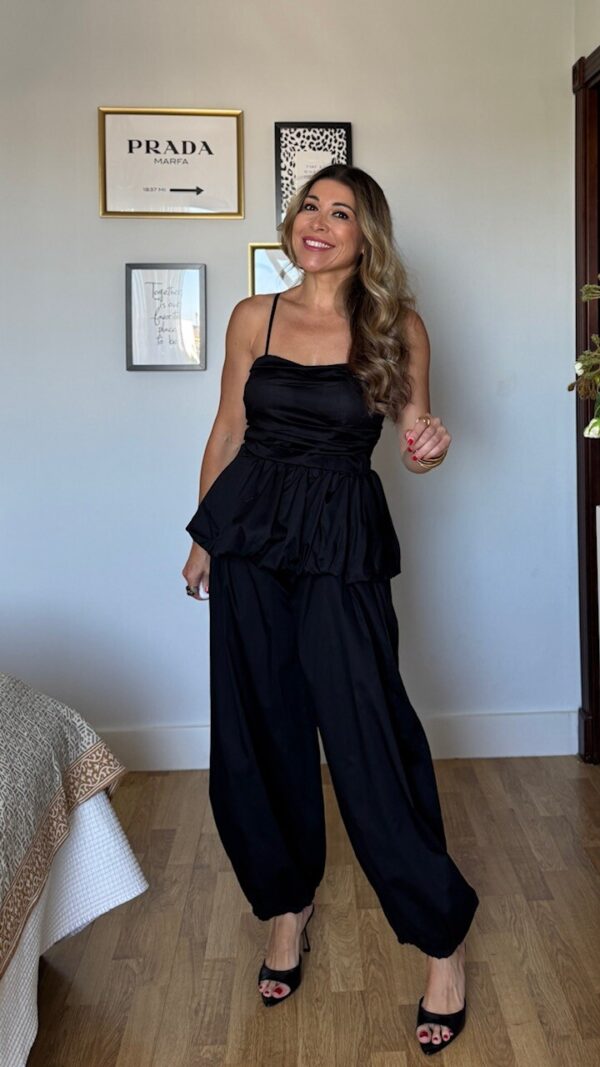 Conjunto Peplum Negro