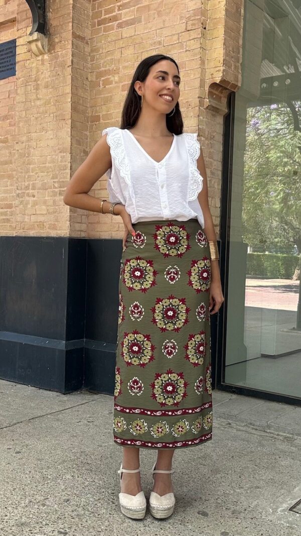 Falda Triana Verde Caza