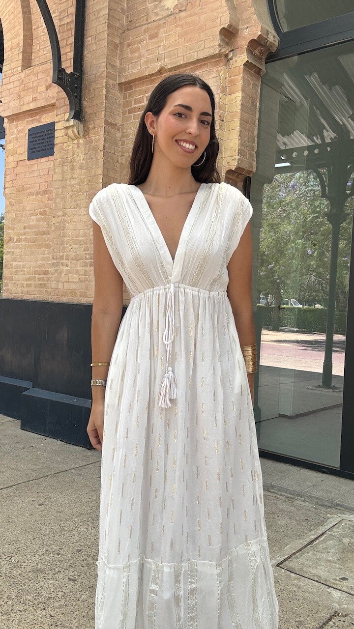 Vestido Rania Blanco - Imagen 5