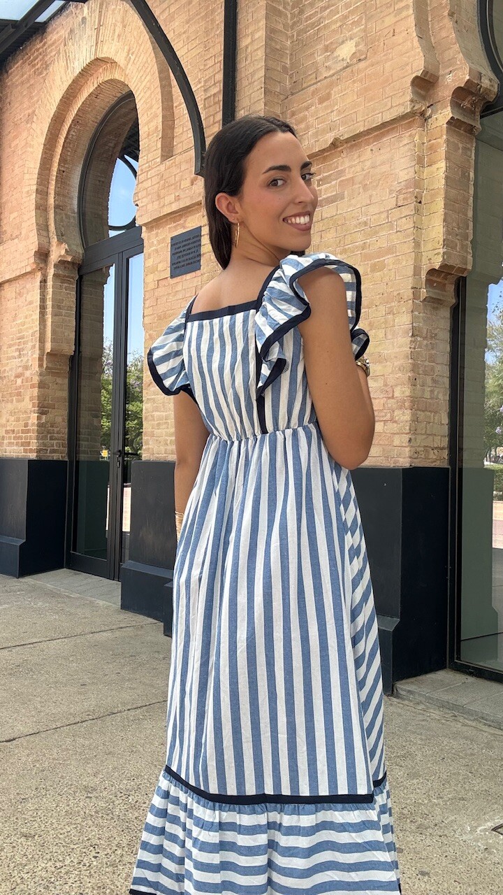 Vestido Lora Rayas Azul - Imagen 5