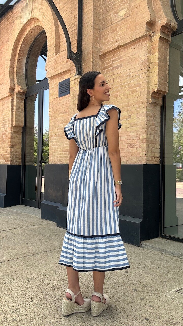 Vestido Lora Rayas Azul - Imagen 8
