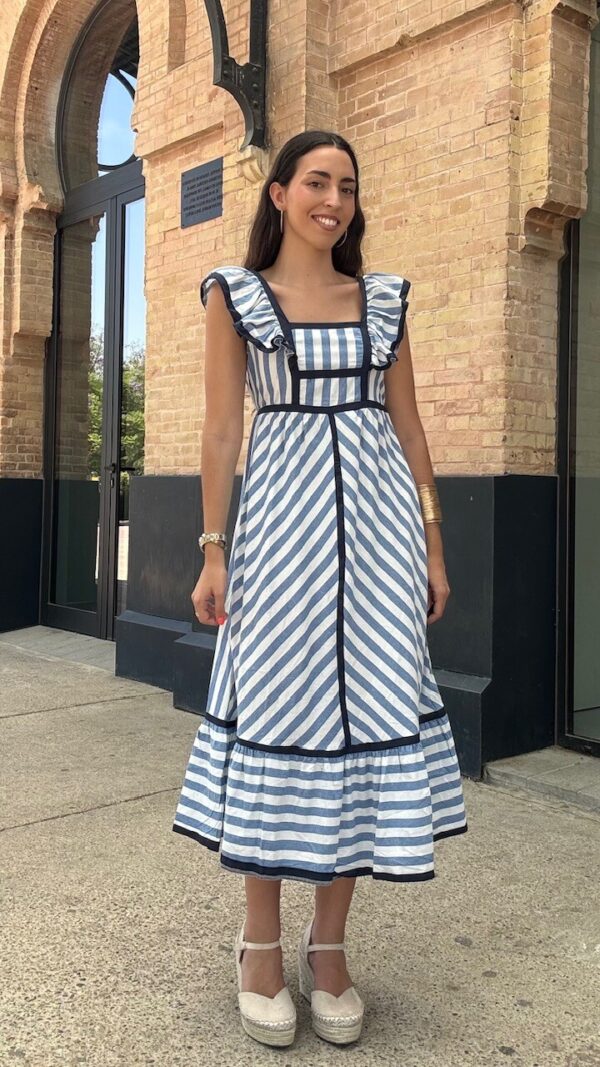 Vestido Lora Rayas Azul
