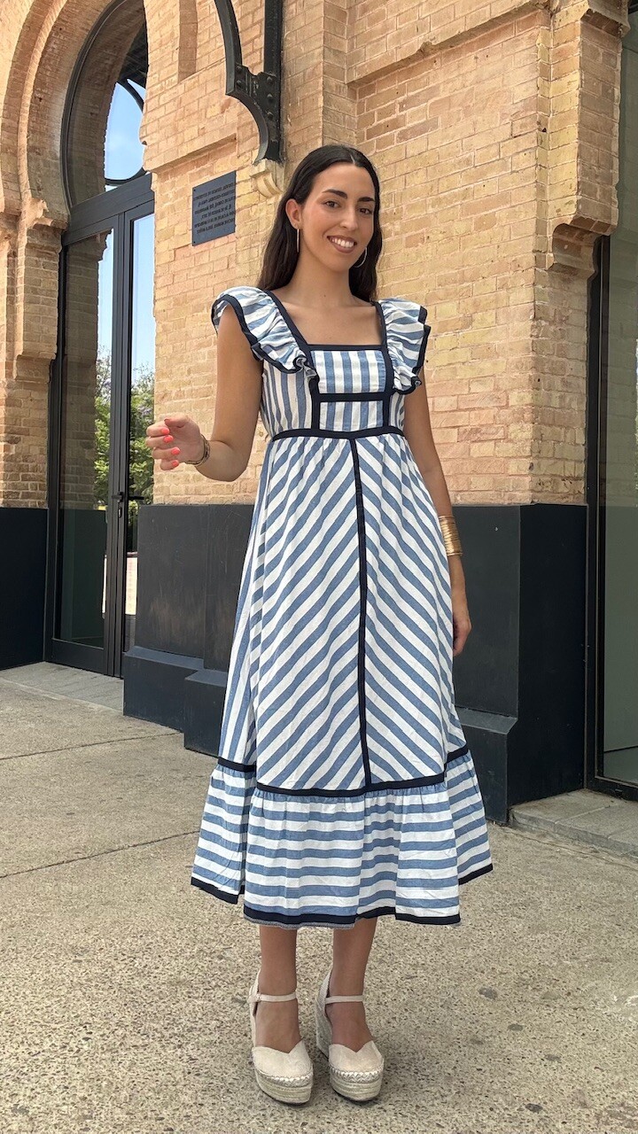 Vestido Lora Rayas Azul - Imagen 10