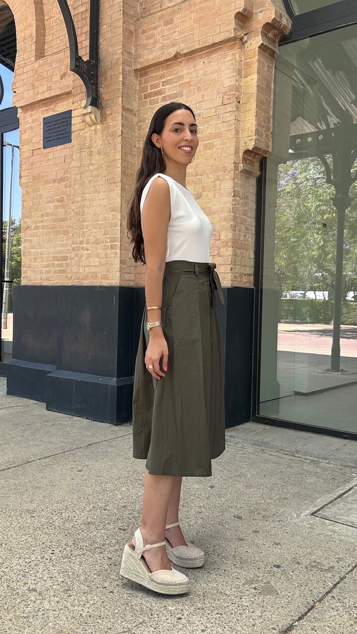 Vestido Combi Berni Verde Caza - Imagen 4