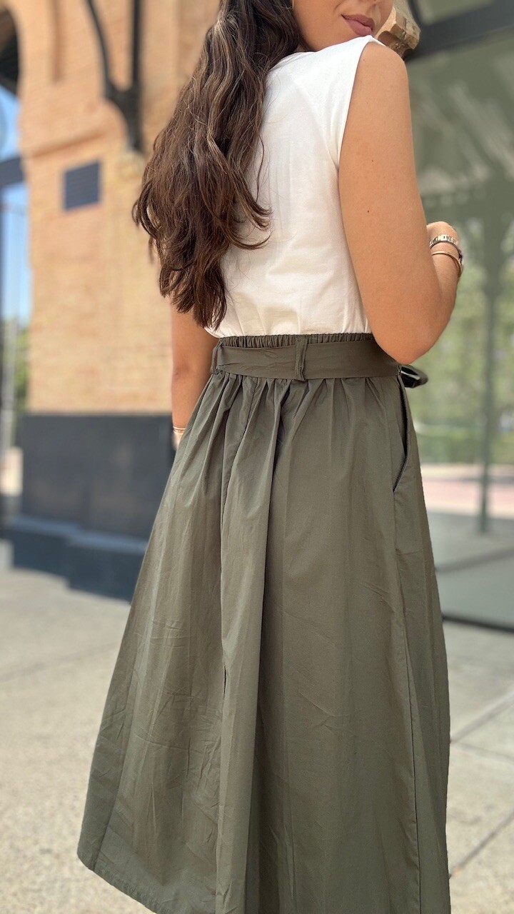 Vestido Combi Berni Verde Caza - Imagen 7