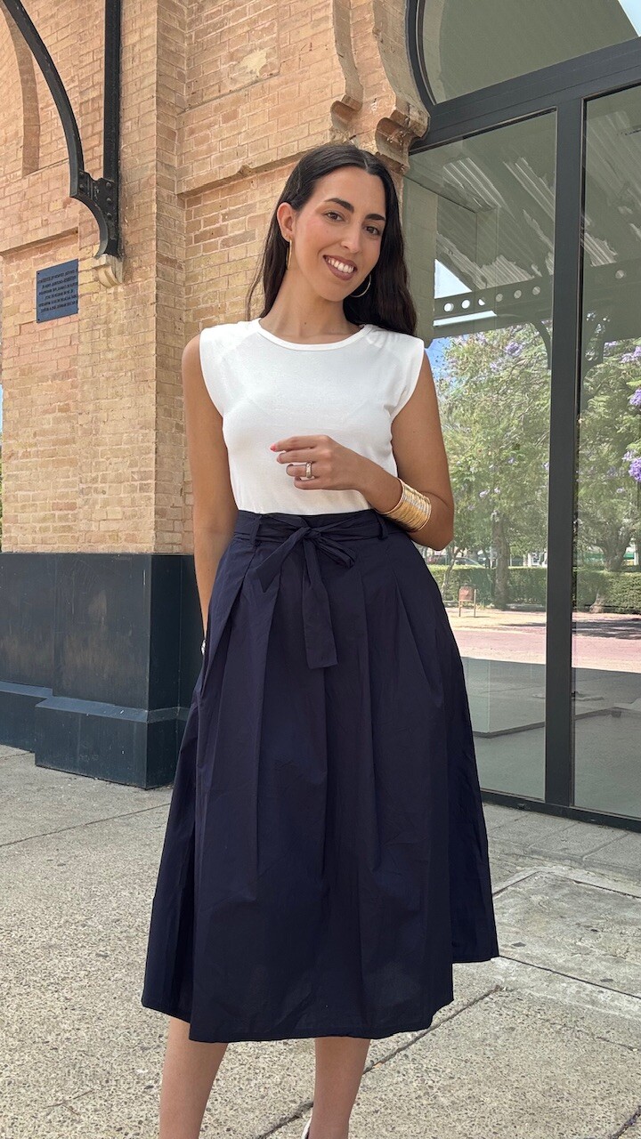 Vestido Combi Berni Azul Marino - Imagen 5
