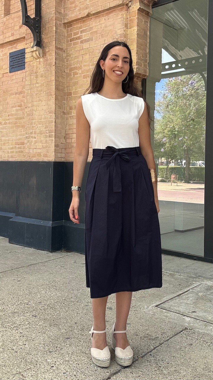 Vestido Combi Berni Azul Marino - Imagen 7