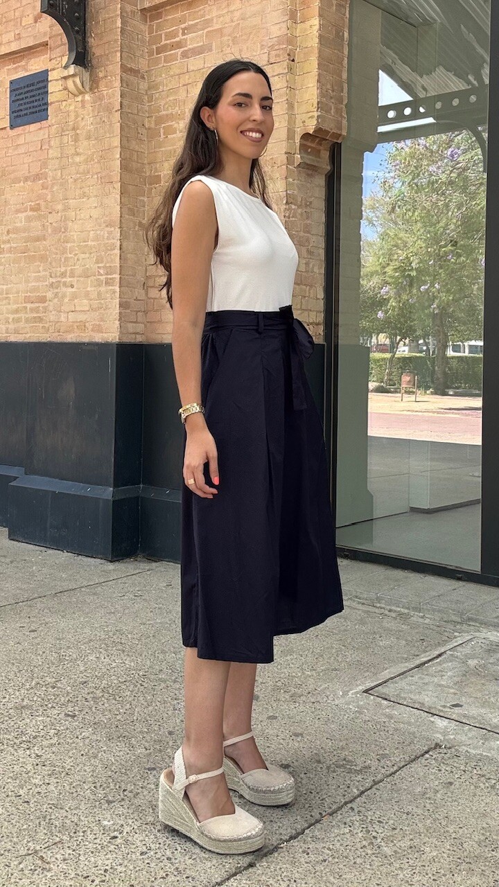 Vestido Combi Berni Azul Marino - Imagen 2