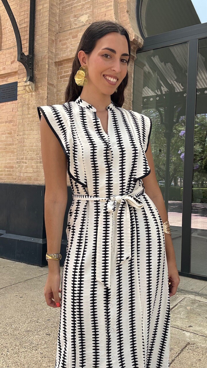 Vestido Camisero Nerea Negro - Imagen 6