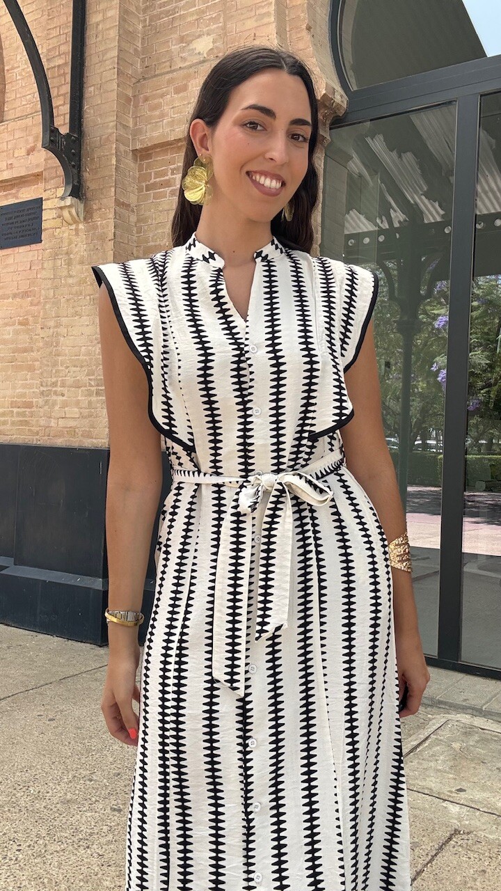 Vestido Camisero Nerea Negro - Imagen 2