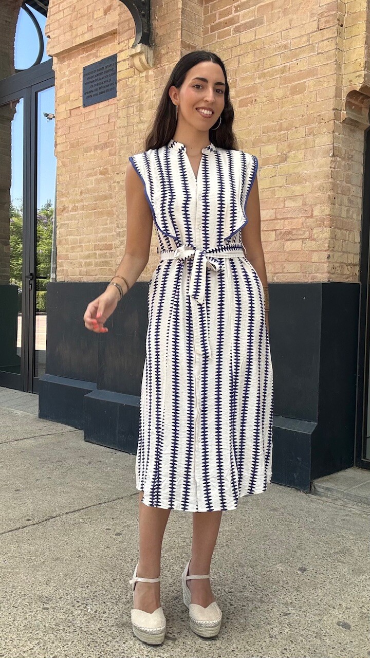 Vestido Camisero Nerea Azul