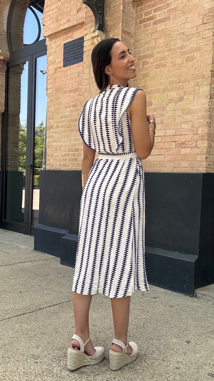 Vestido Camisero Nerea Azul - Imagen 8