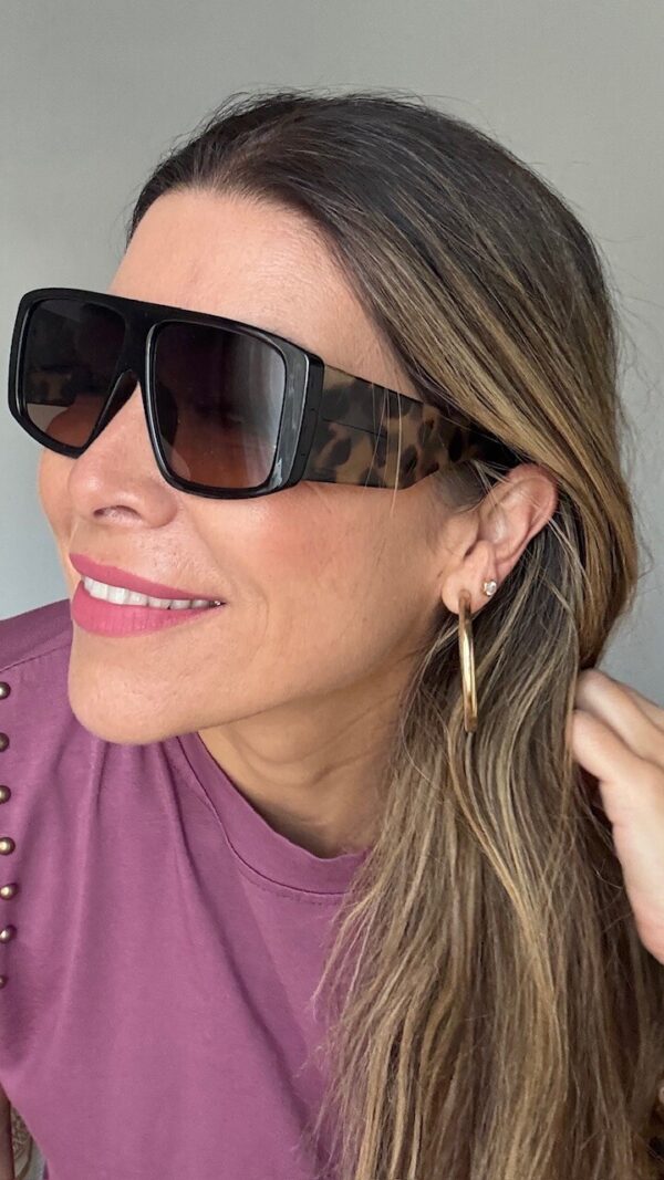 Gafas de sol Animal Print Negras