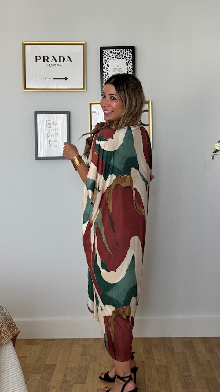 Vestido Nudo Estampado - Imagen 6