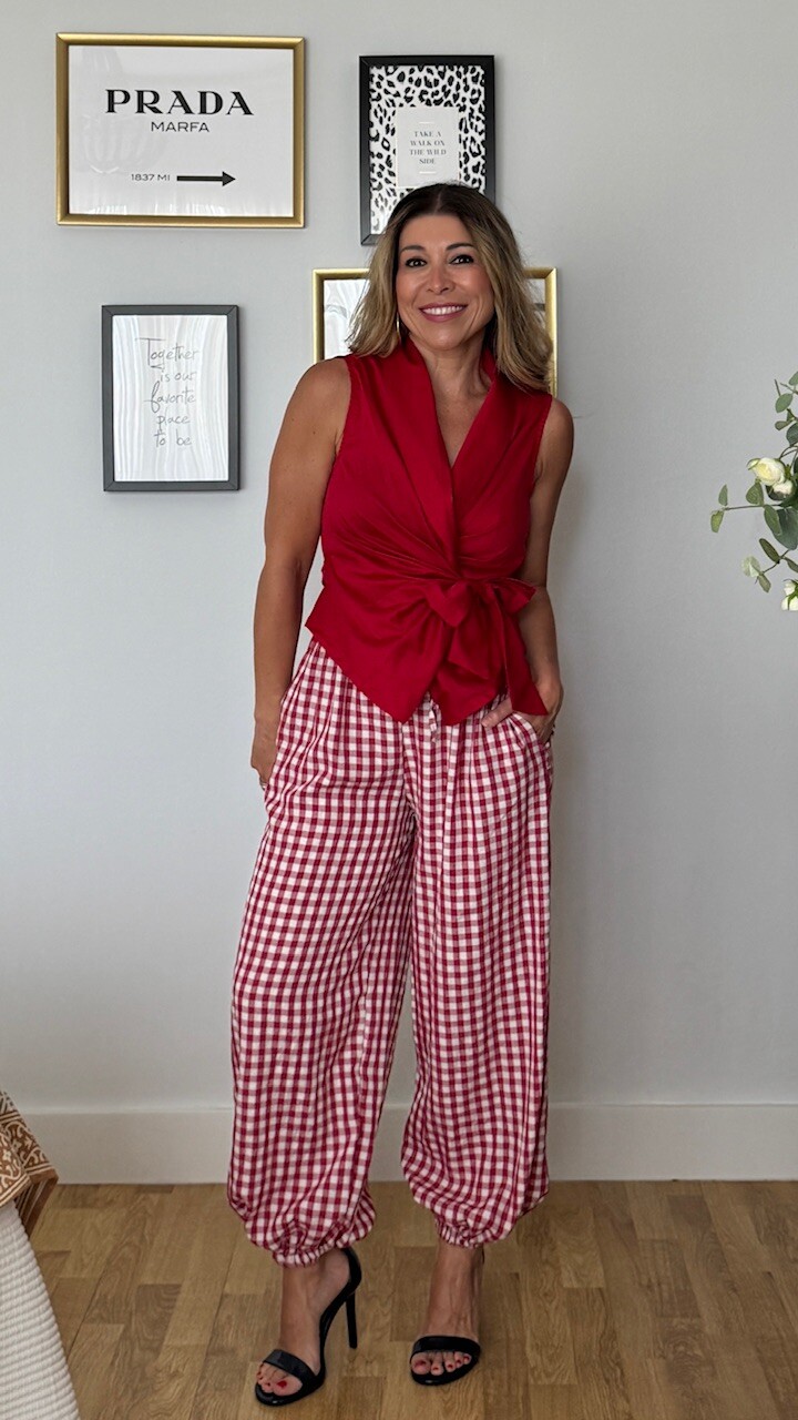 Bombacho Vichy Rojo - Imagen 2