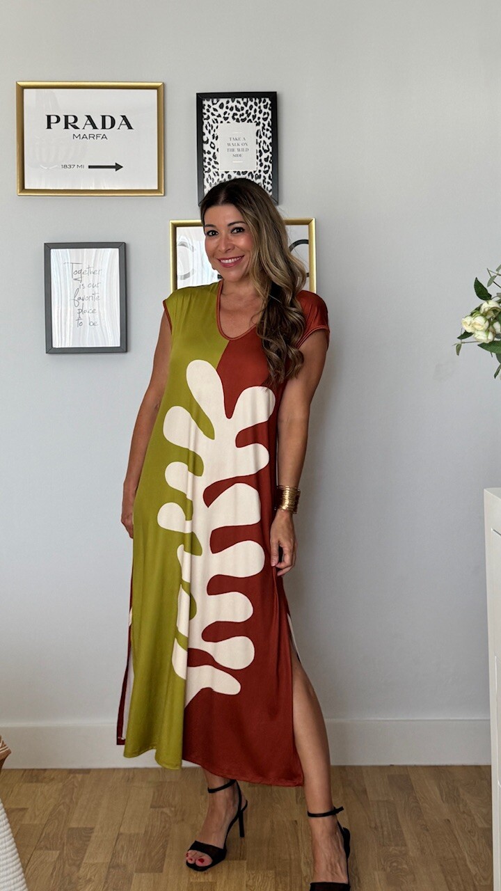 Vestido Trópico Estampado