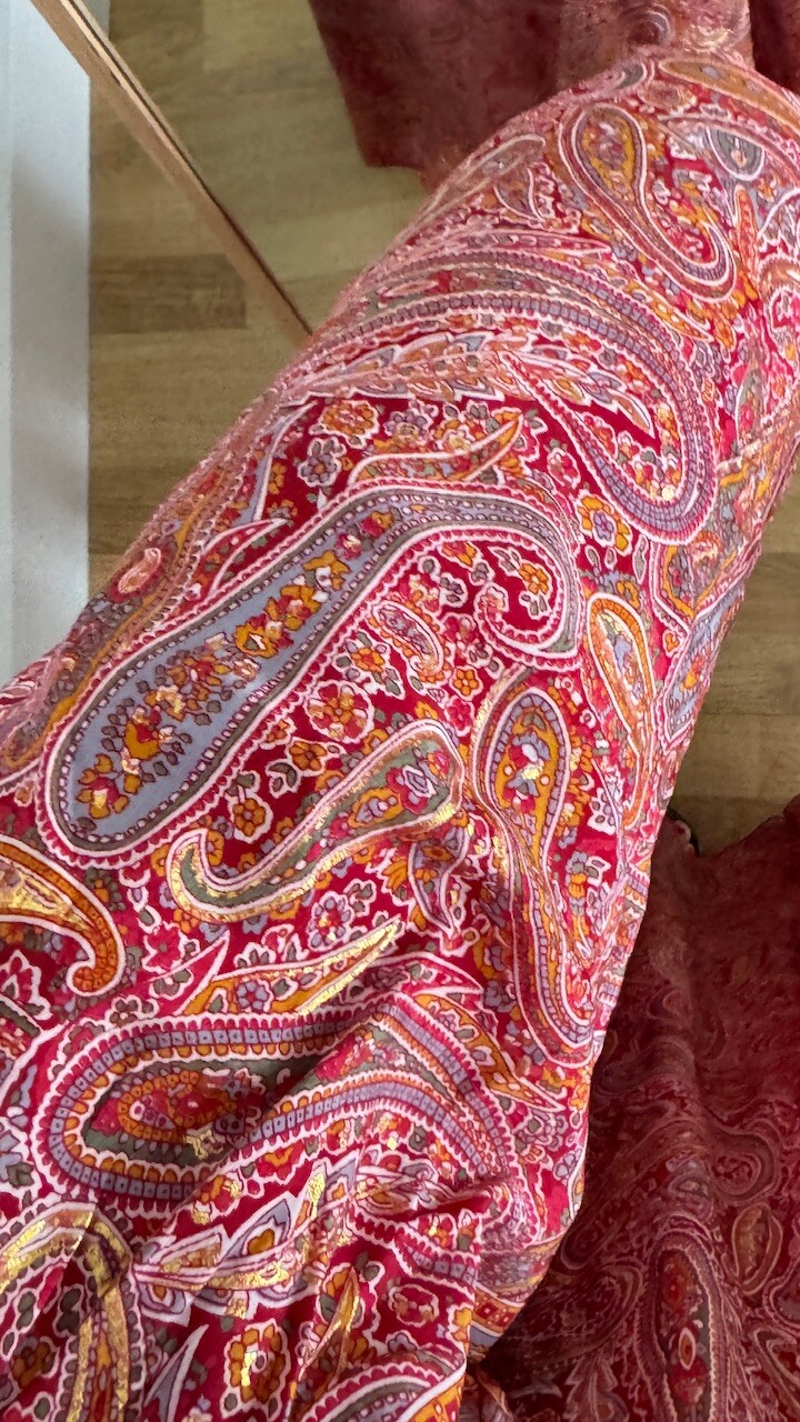 Pantalón Seda Caños Rojo - Imagen 8