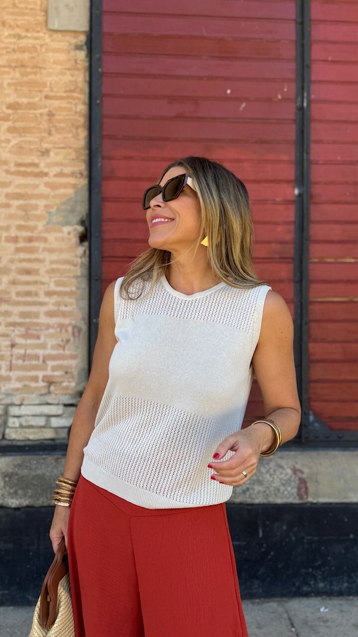 Top hilo Nerea Beige