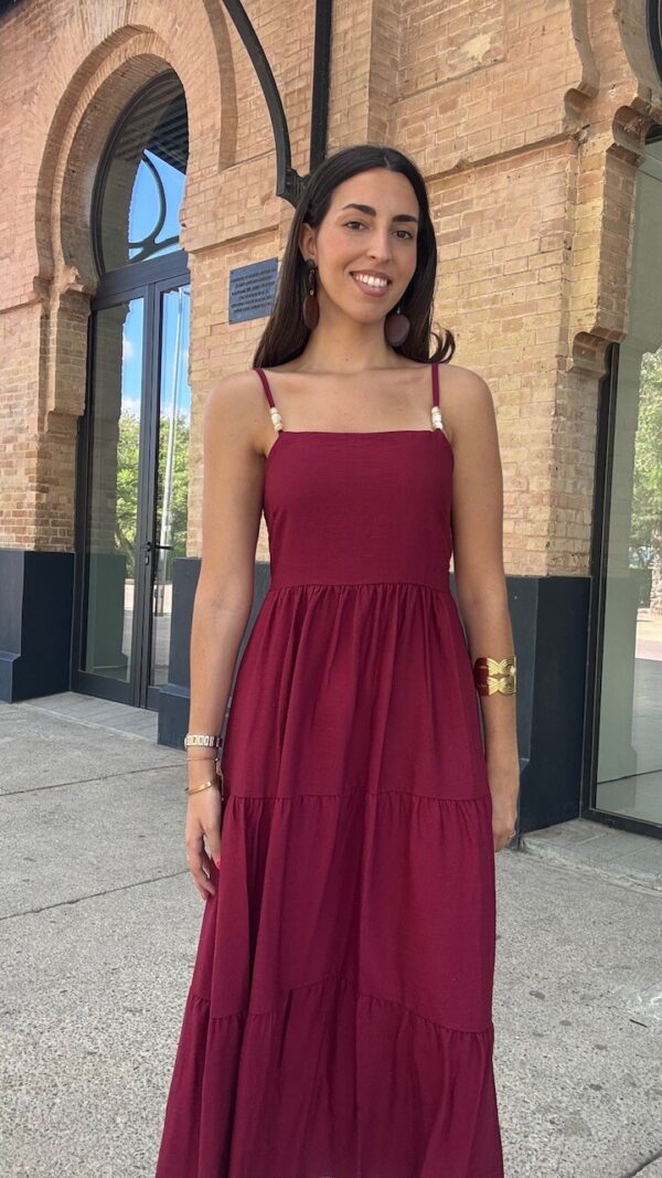 Vestido Florencia Burdeos