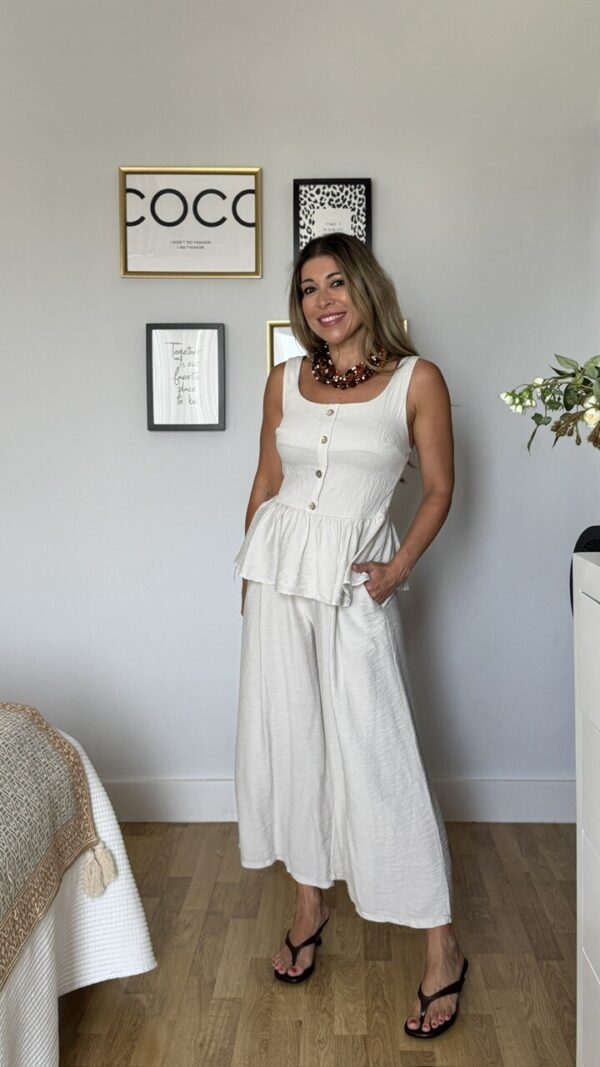 Pantalón Silvina Beige