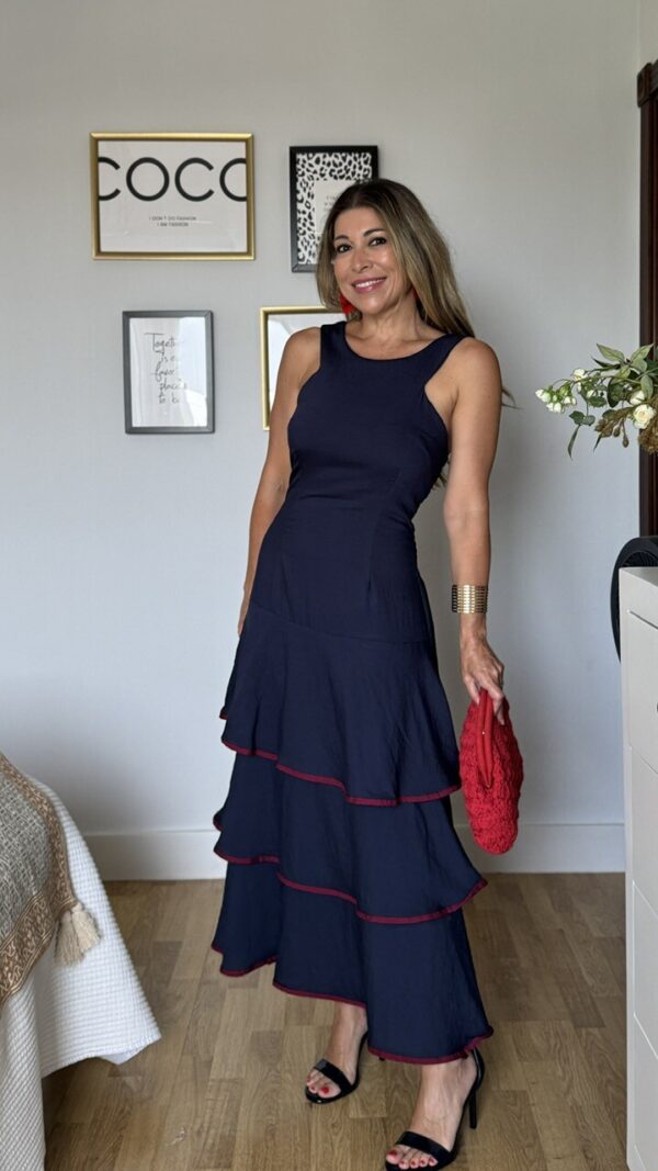 Vestido Candela Azul Marino