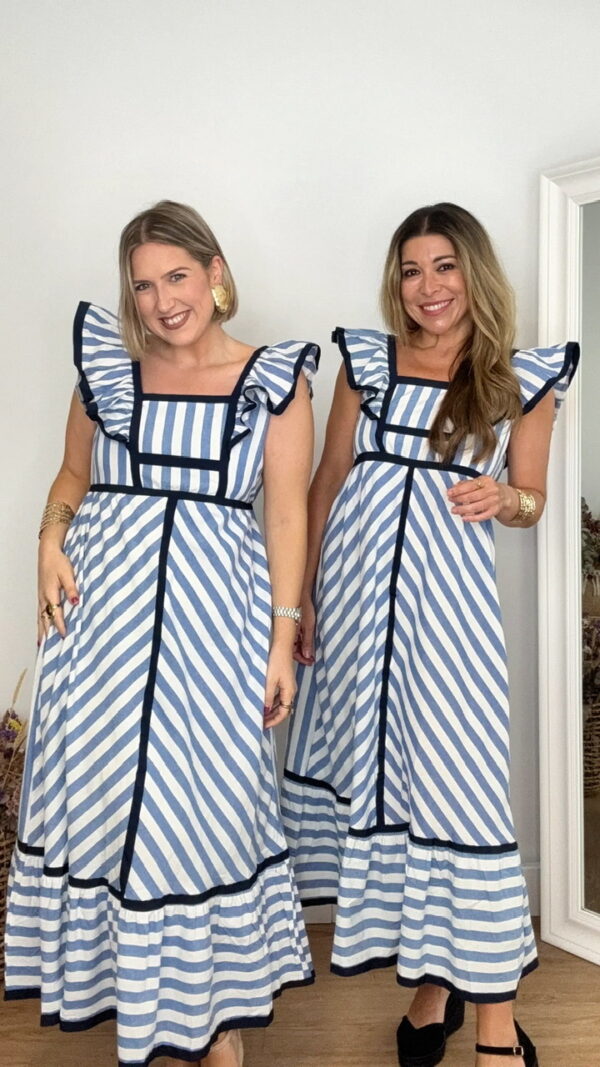 Vestido Lora Rayas Azul