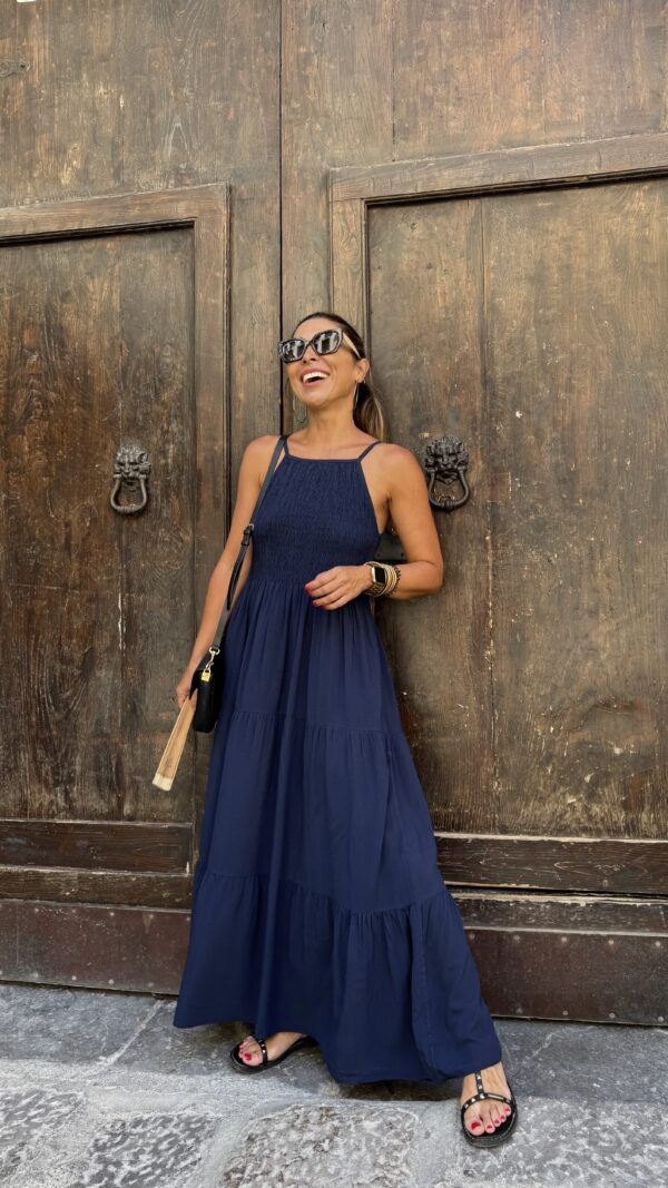 Vestido Loreto Azul Marino
