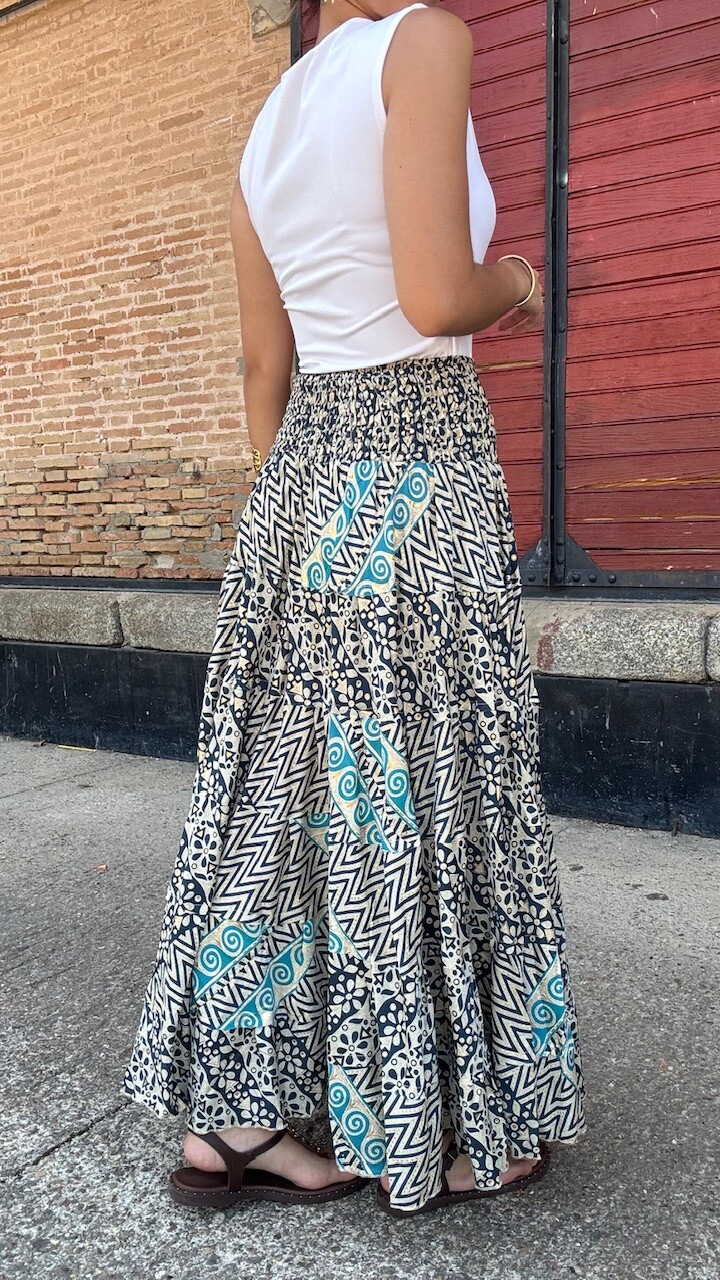 Falda Tetuán Azul Petróleo - Imagen 8