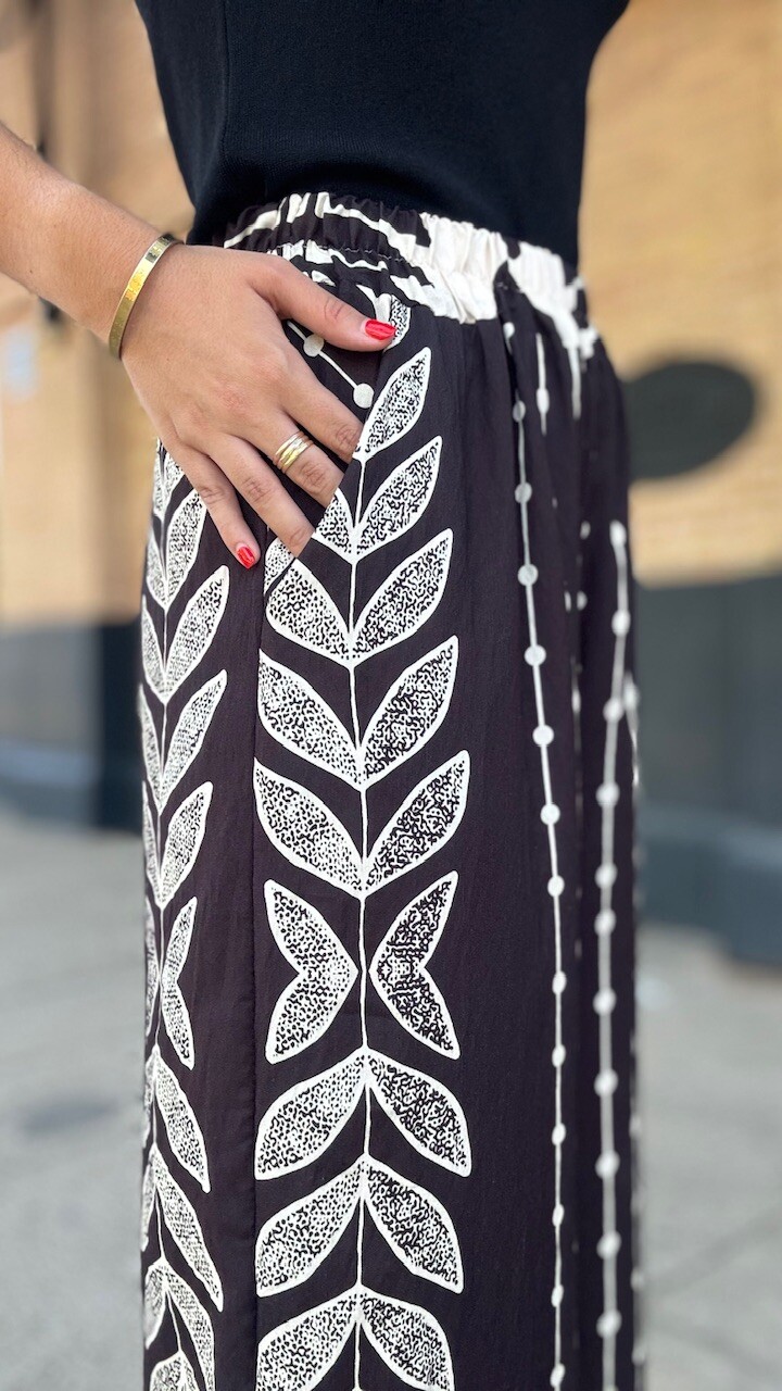 Pantalón Yucatán Estampado Negro - Imagen 8