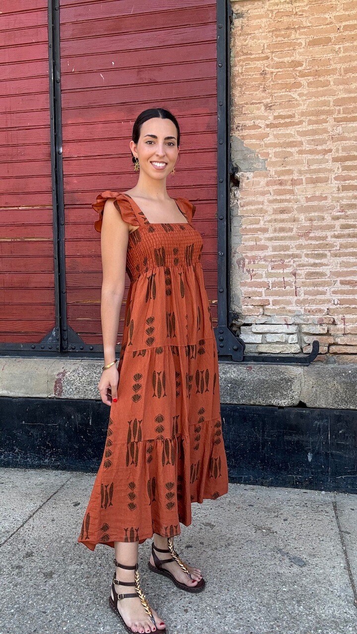 Vestido Espinas Teja - Imagen 2