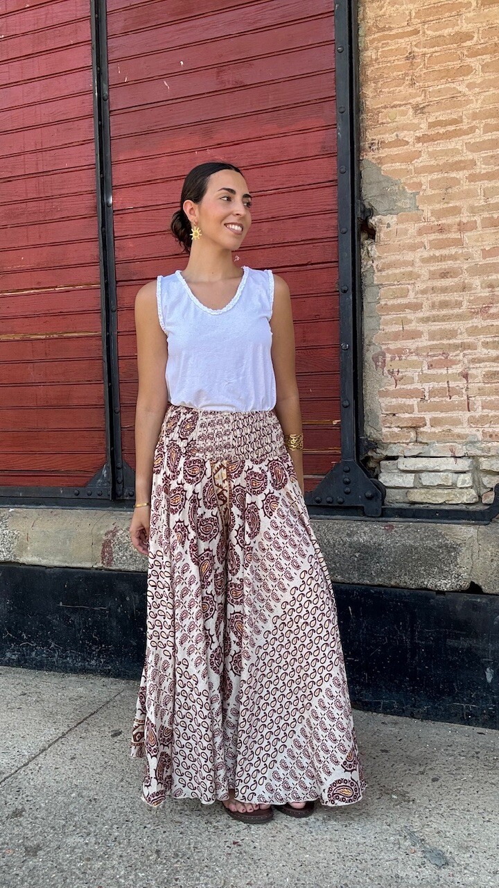 Pantalón Mariposa Tánger Burdeos - Imagen 7