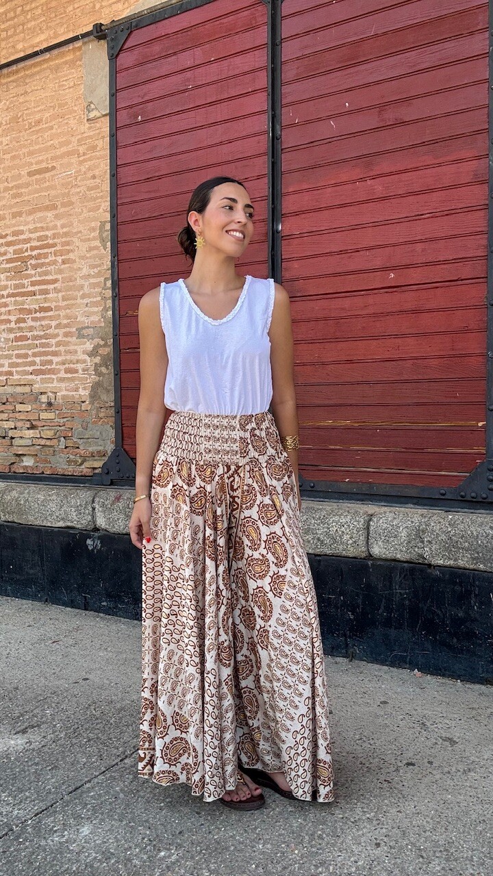 Pantalón Mariposa Tánger Camel - Imagen 5