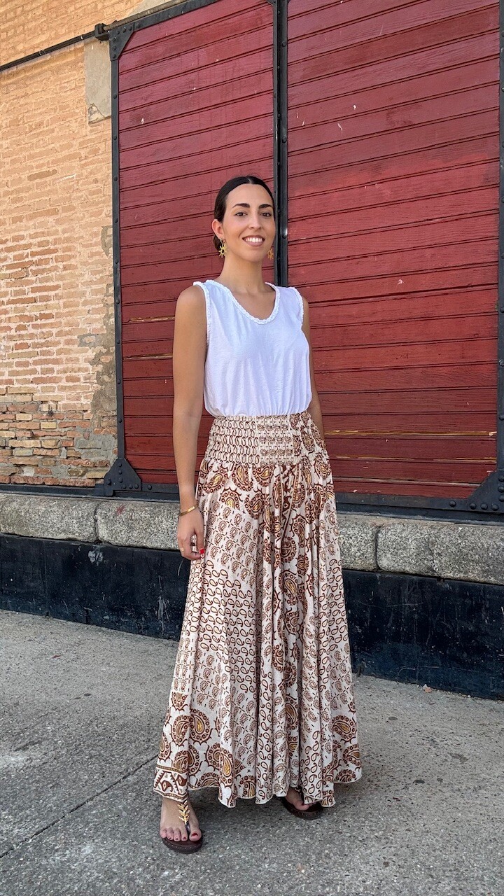 Pantalón Mariposa Tánger Camel - Imagen 7