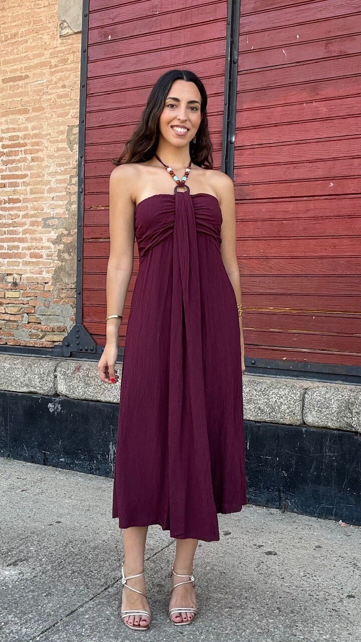 Vestido Francesca Burdeos - Imagen 4