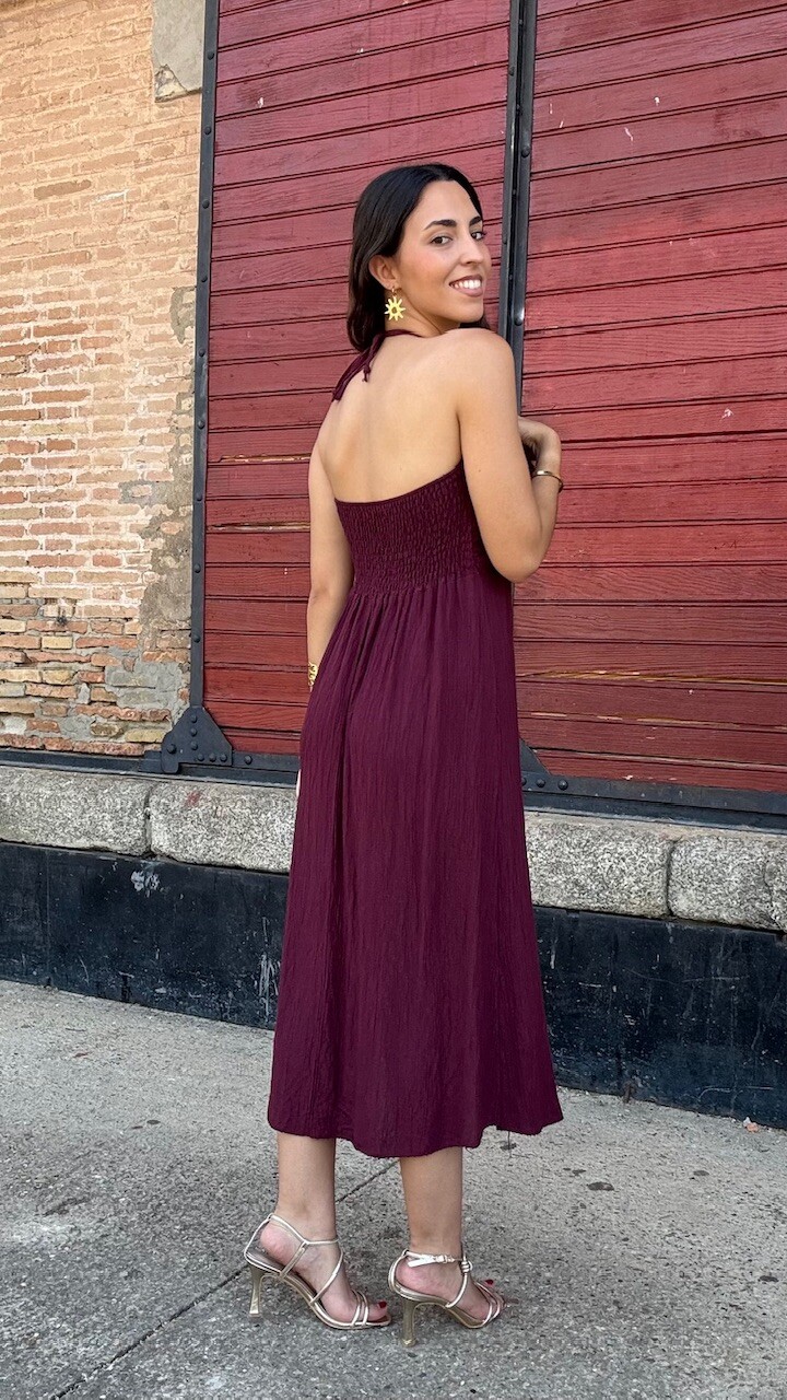 Vestido Francesca Burdeos - Imagen 3