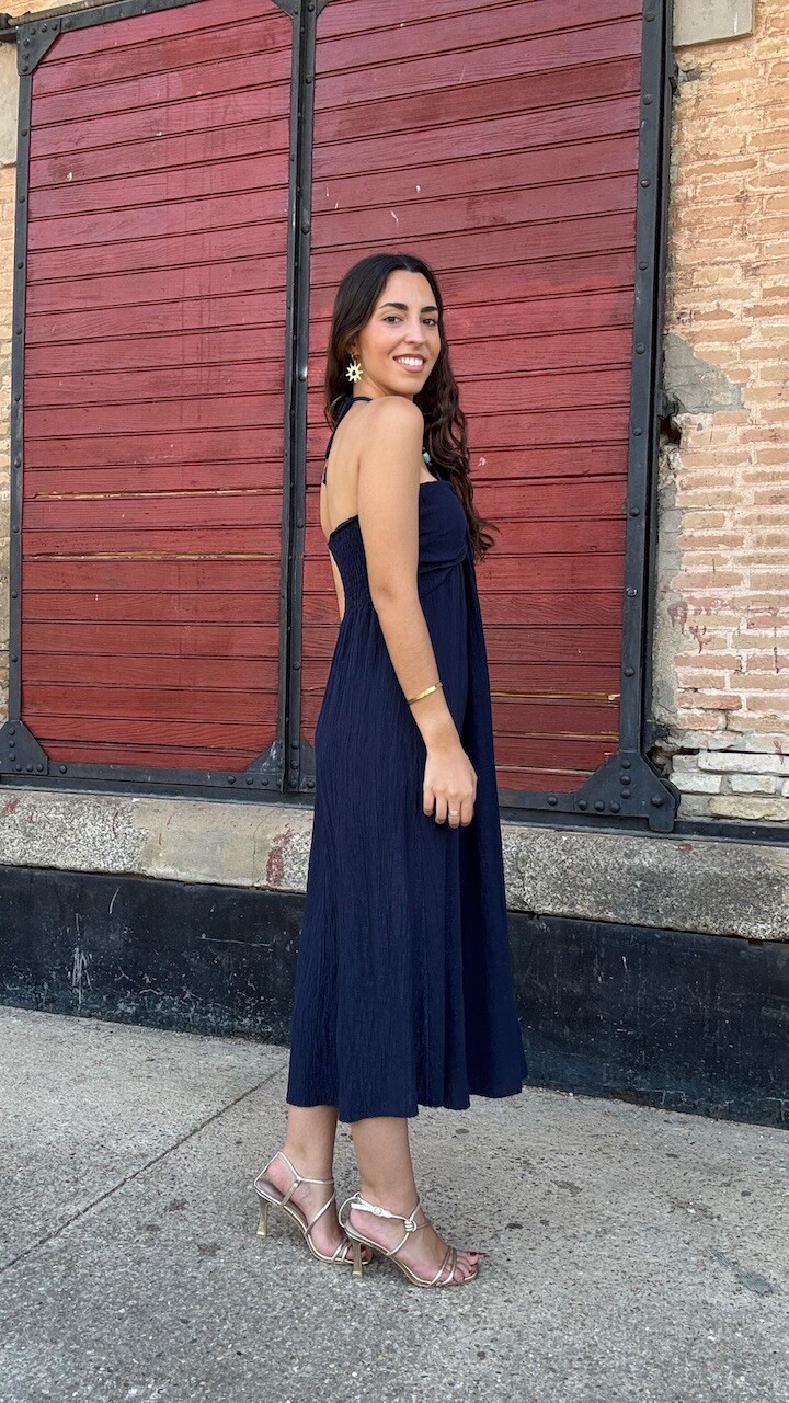 Vestido Francesca Azul Marino - Imagen 8