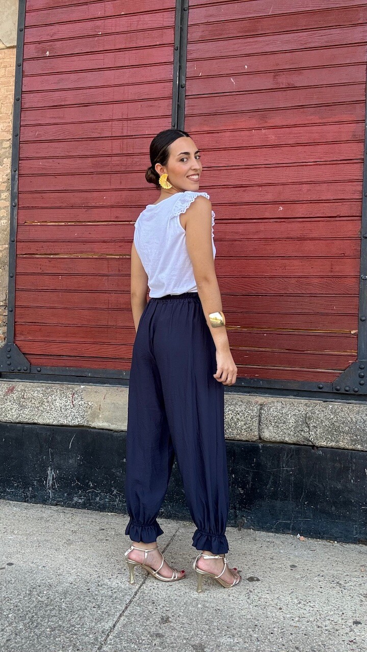 Pantalón bombacho Silvana Azul Marino - Imagen 5