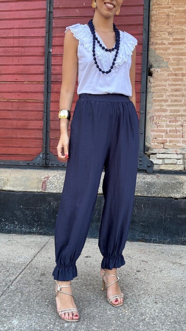 Pantalón bombacho Silvana Azul Marino