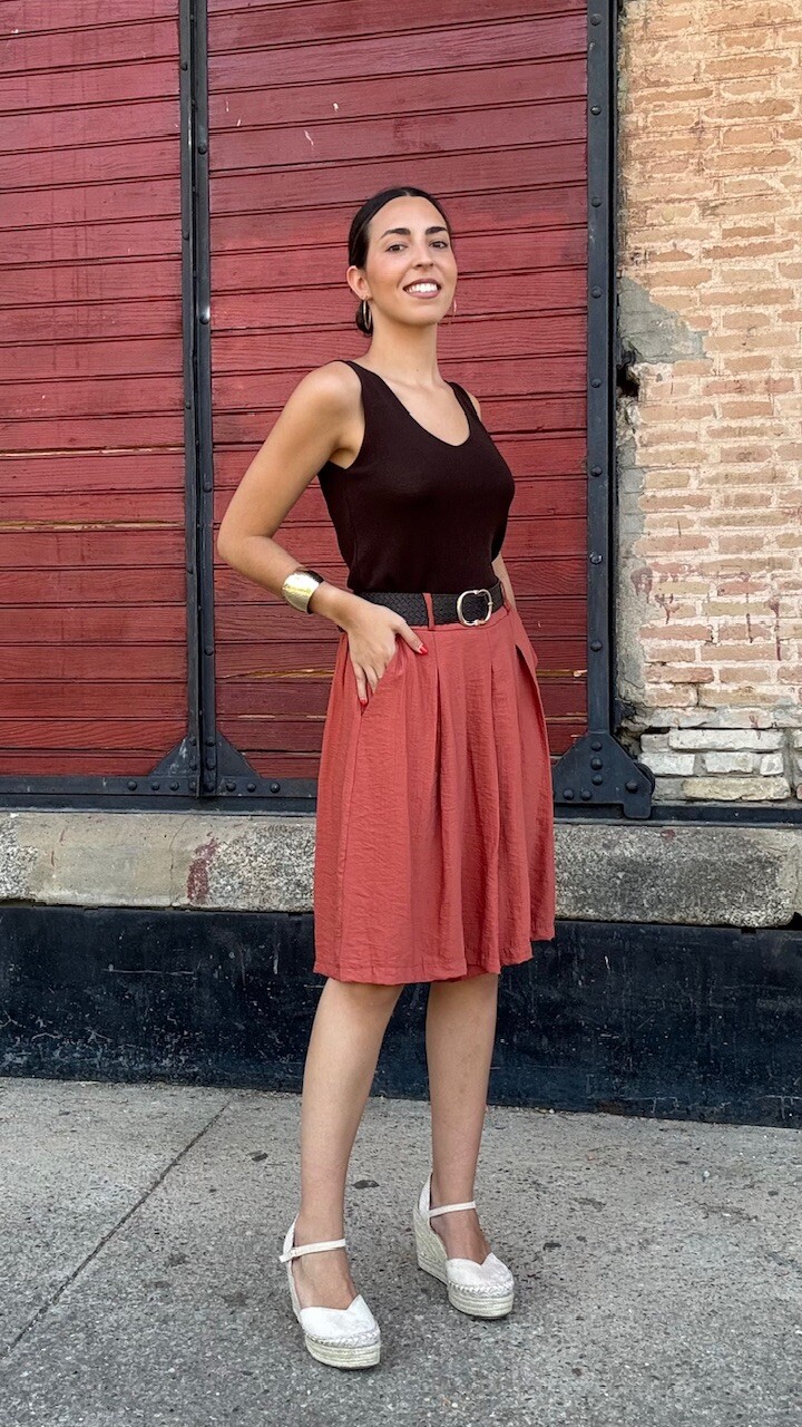 Bermudas Cinturón Teja - Imagen 5