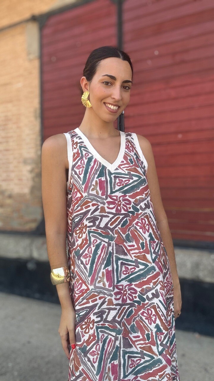 Vestido Nicoletta Estampado - Imagen 7