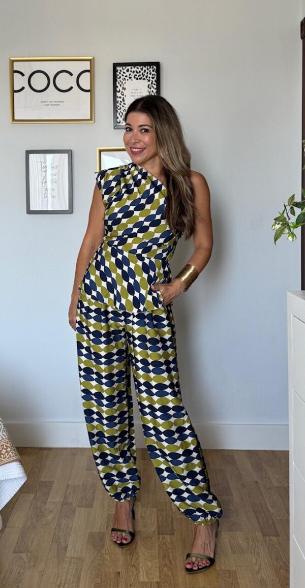 Conjunto Retro Verde Azul