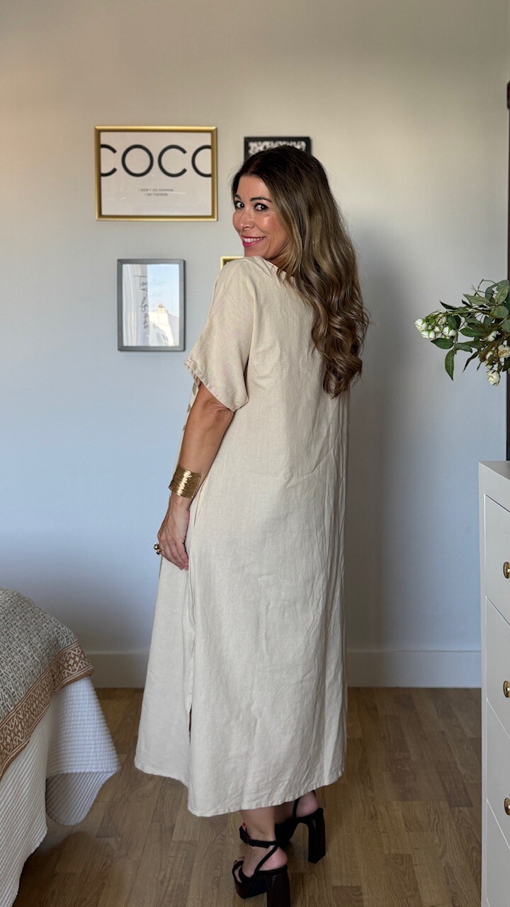 Vestido Panamá Beige - Imagen 10