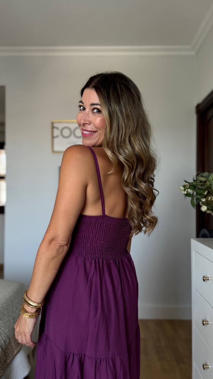 Vestido Florencia Berenjena - Imagen 5