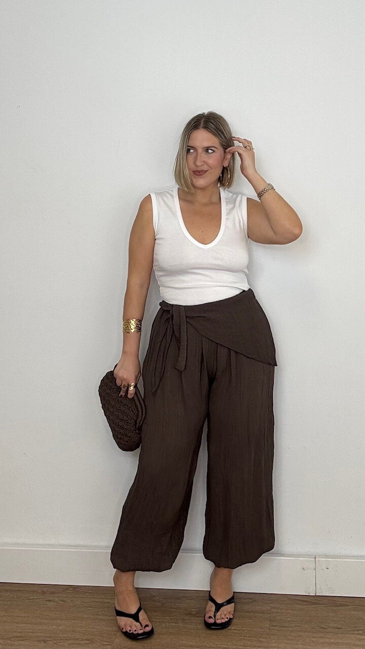 Pantalón bombacho Bambula Pañuelo Marrón - Imagen 10