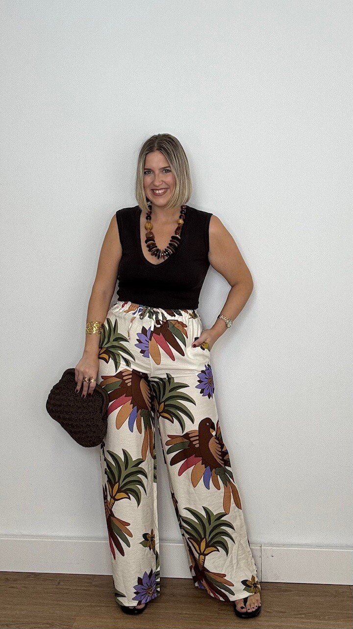 Pantalón Estampado Tropical - Imagen 11