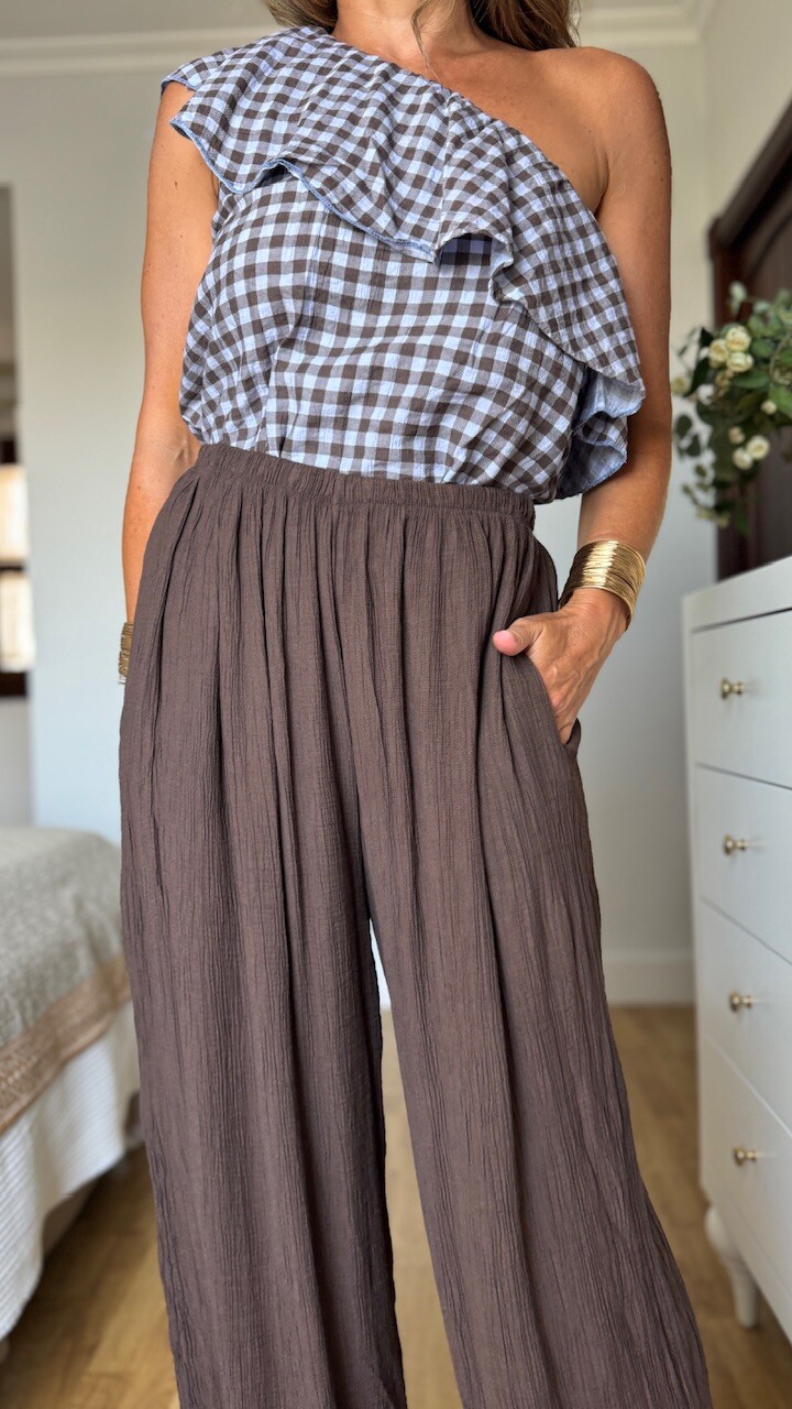Pantalón bombacho Bambula Pañuelo Marrón - Imagen 6