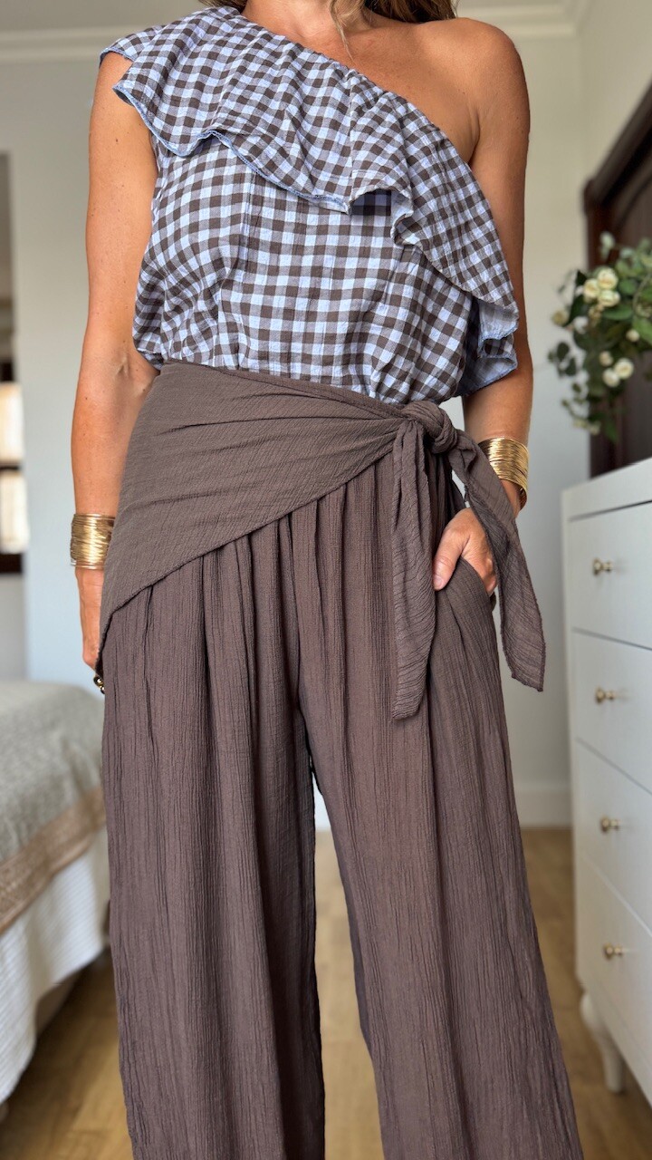 Pantalón bombacho Bambula Pañuelo Marrón - Imagen 3