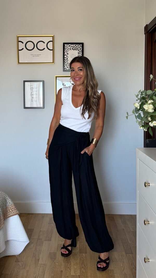 Pantalón bombacho Bambula Pañuelo Negro