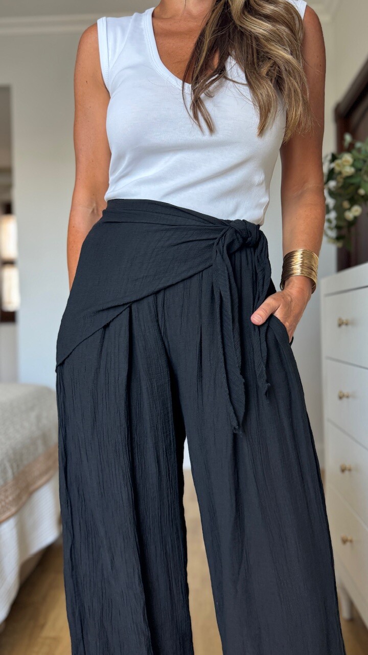 Pantalón bombacho Bambula Pañuelo Negro - Imagen 8