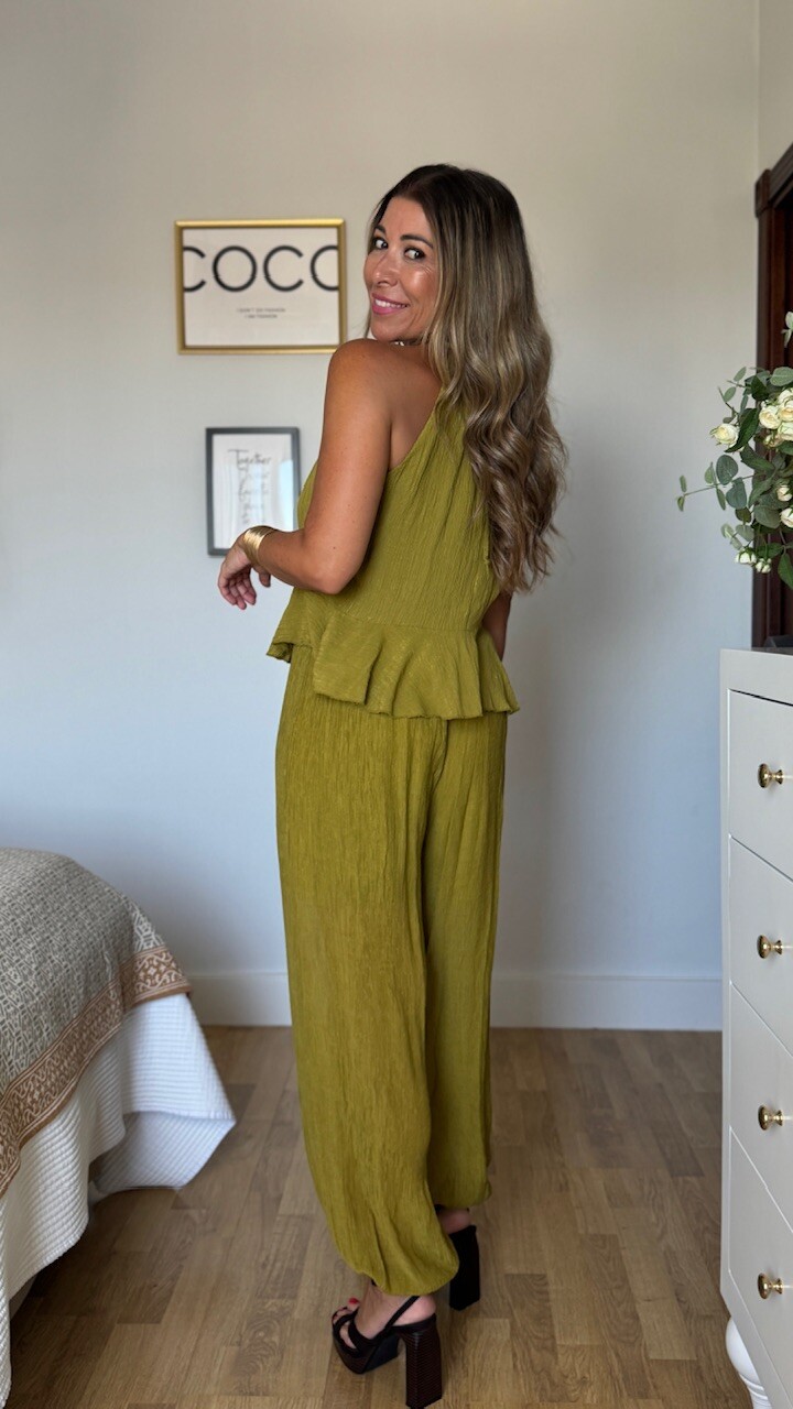 Pantalón Bambula Verde Pistacho - Imagen 2